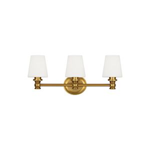 Xavierre  Bathroom Vanity Light in Burnished Brass by Visual Comfort Studio