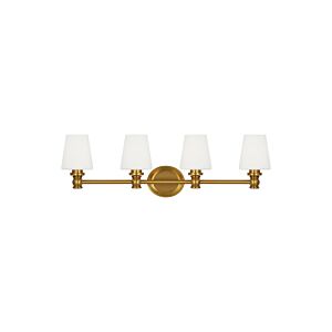 Xavierre  Bathroom Vanity Light in Burnished Brass by Visual Comfort Studio