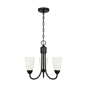 Seville  Chandelier in Midnight Black by Generation Lighting.