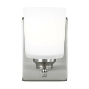 Vinton  Wall   Bathroom Bathroom Vanity Lightroom Bathroom Bathroom Vanity Lightroom Bathroom Vanity Light Sconce in Brushed Nickel by Generation Lighting.