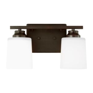 Vinton  Wall   Bathroom Bathroom Vanity Lightroom Bathroom Bathroom Vanity Lightroom Bathroom Vanity Light Sconce in Bronze by Generation Lighting.