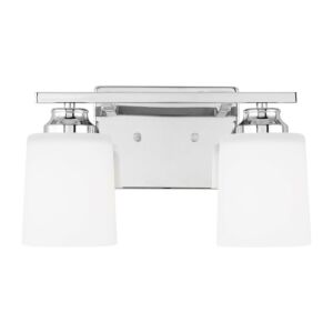 Vinton  Wall   Bathroom Bathroom Vanity Lightroom Bathroom Bathroom Vanity Lightroom Bathroom Vanity Light Sconce in Chrome by Generation Lighting.