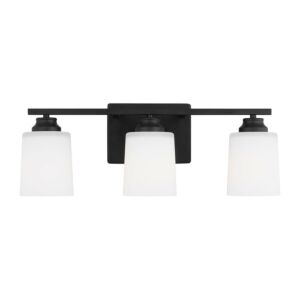 Vinton  Wall   Bathroom Bathroom Vanity Lightroom Bathroom Bathroom Vanity Lightroom Bathroom Vanity Light in Midnight Black by Generation Lighting.