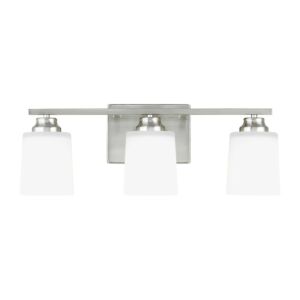 Vinton  Wall   Bathroom Bathroom Vanity Lightroom Bathroom Bathroom Vanity Lightroom Bathroom Vanity Light in Brushed Nickel by Generation Lighting.