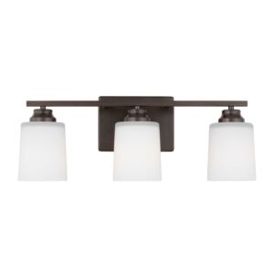 Vinton  Wall   Bathroom Bathroom Vanity Lightroom Bathroom Bathroom Vanity Lightroom Bathroom Vanity Light in Bronze by Generation Lighting.