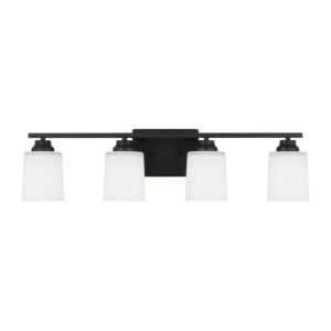 Vinton  Wall   Bathroom Bathroom Vanity Light Sconce in Midnight Black by Generation Lighting