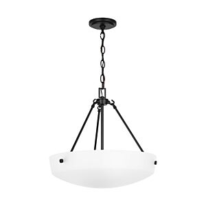 Kerrville  Pendant in Midnight Black by Generation Lighting.