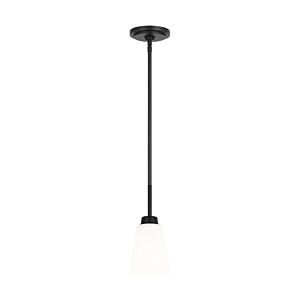 Kerrville  Mini Pendant in Midnight Black by Generation Lighting.