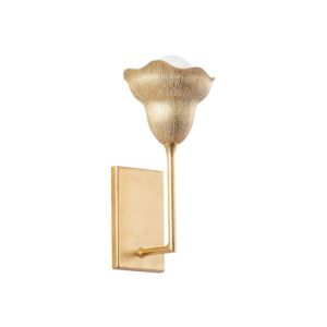 Alora  Wall Sconce in Vintage Gold Leaf Gilded Ivory by Hudson Valley