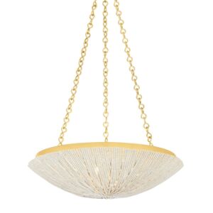 Summerside  Pendant in Vintage Gold Leaf by Hudson Valley