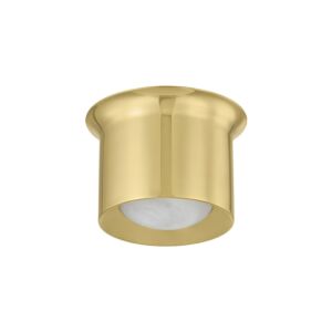 Noxon LED Flush Mount in Aged Brass by Hudson Valley