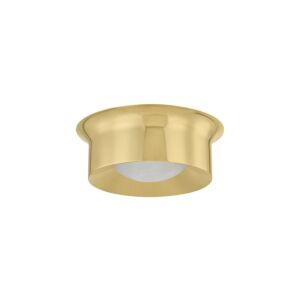 Noxon LED Flush Mount in Aged Brass by Hudson Valley