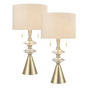 Annetta Table Lamp   Set of  in Antique Brass by ELK Home