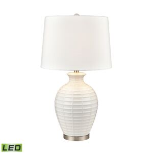 Junia LED Table Lamp in White Glazed by ELK Home