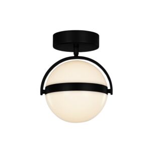 Globo LED Flush Mount in Matte Black by Alora