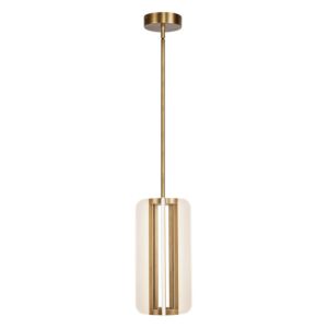 Anders LED Pendant in Vintage Brass by Alora