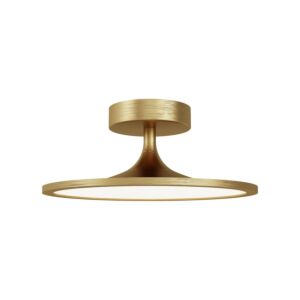 Issa LED Semi Flush Mount in Brushed Gold by Alora