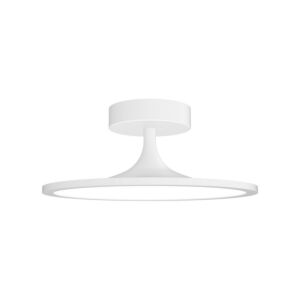 Issa LED Semi Flush Mount in White by Alora