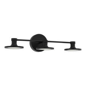 Issa LED Bathroom Vanity Light in Matte Black by Alora