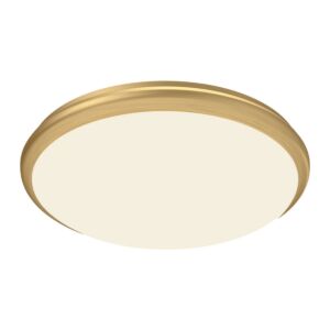 Malta LED Flush Mount in Brushed Gold by Kuzco Lighting