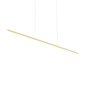 Vega Minor LED Linear Pendant in Brushed Gold by Kuzco Lighting