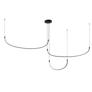 Talis LED Pendant in Black by Kuzco Lighting