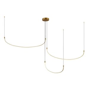 Talis LED Pendant in Brushed Gold by Kuzco Lighting