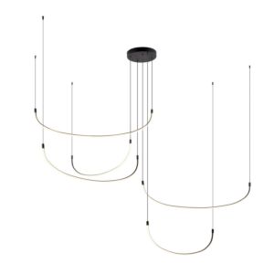 Talis LED Pendant in Black by Kuzco Lighting