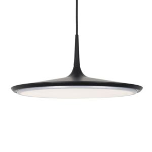 Disc LED Pendant in Black by Kuzco Lighting