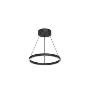 Cerchio LED Pendant in Black by Kuzco Lighting