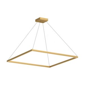 Piazza LED Pendant in Brushed Gold by Kuzco Lighting