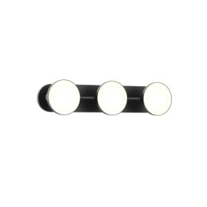 Novel LED Bathroom Bathroom Vanity Lightroom Bathroom Vanity Light in Black by Kuzco Lighting