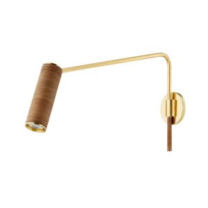 Narragansett  Wall Sconce in Aged Brass by Hudson Valley