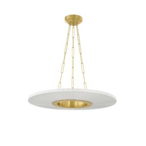 Prattsburgh LED Chandelier in Aged Brass by Hudson Valley