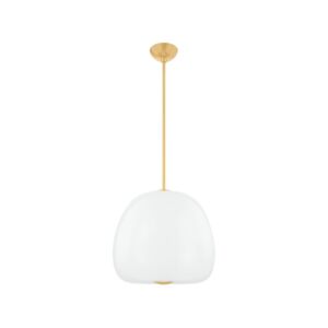 Scranton LED Pendant in Aged Brass by Hudson Valley