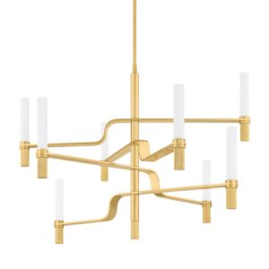 Allentown LED Chandelier in Aged Brass by Hudson Valley