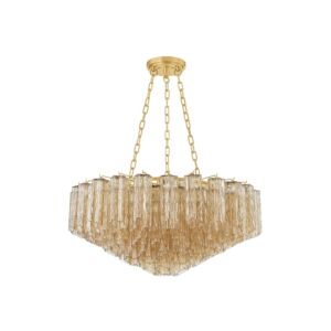 Watertown  Chandelier in Aged Brass by Hudson Valley