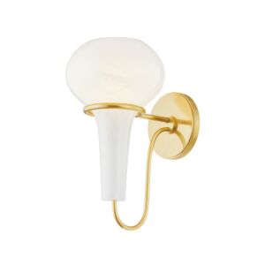 Adams corner  Wall Sconce in Aged Brass by Hudson Valley