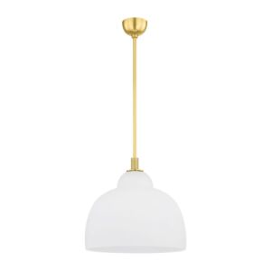 Oberon  Pendant in Aged Brass by Hudson Valley