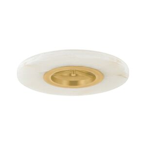 Alto LED Semi Flush Mount in Aged Brass by Hudson Valley