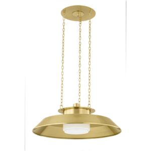 Woodrow  Pendant in Aged Brass by Hudson Valley