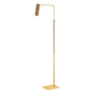 Narragansett  Floor Lamp in Aged Brass by Hudson Valley