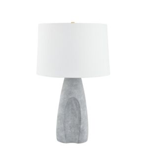 Hackensack  Table Lamp in Aged Brass Ceramic Stonewash by Hudson Valley