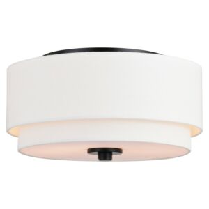 Burnaby  Flush Mount in Black by Vaxcel