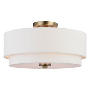 Burnaby  Semi Flush Mount in Matte Brass by Vaxcel