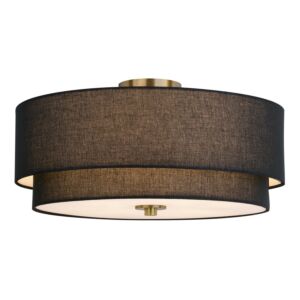 Burnaby  Semi Flush Mount in Matte Brass by Vaxcel