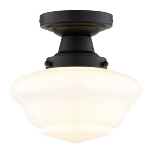 One Light Semi-Flush Mount