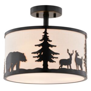 Acadia  Semi Flush Mount in Bronze by Vaxcel