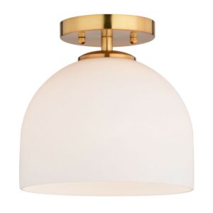 One Light Semi-Flush Mount