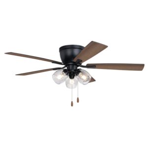 Brayton 52"Ceiling Fan in Black by Vaxcel